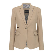 TPW-54 - Women's Cream 3 Piece Prince of Wales Check Suit