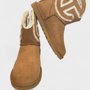 UGG x Telfar Logo Mini Boot Chestnut