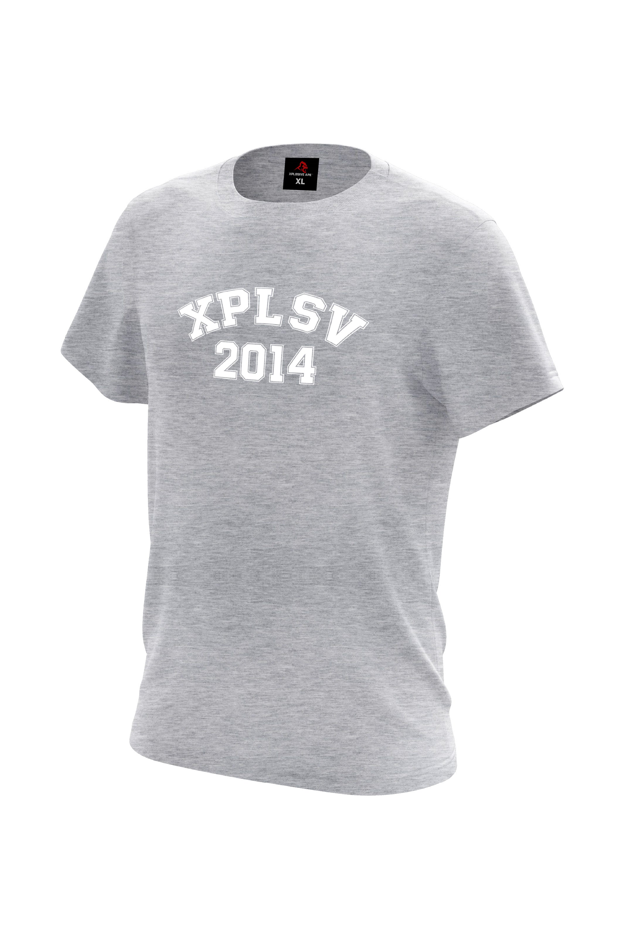 XAPE Campus Script Tee - Sports Grey