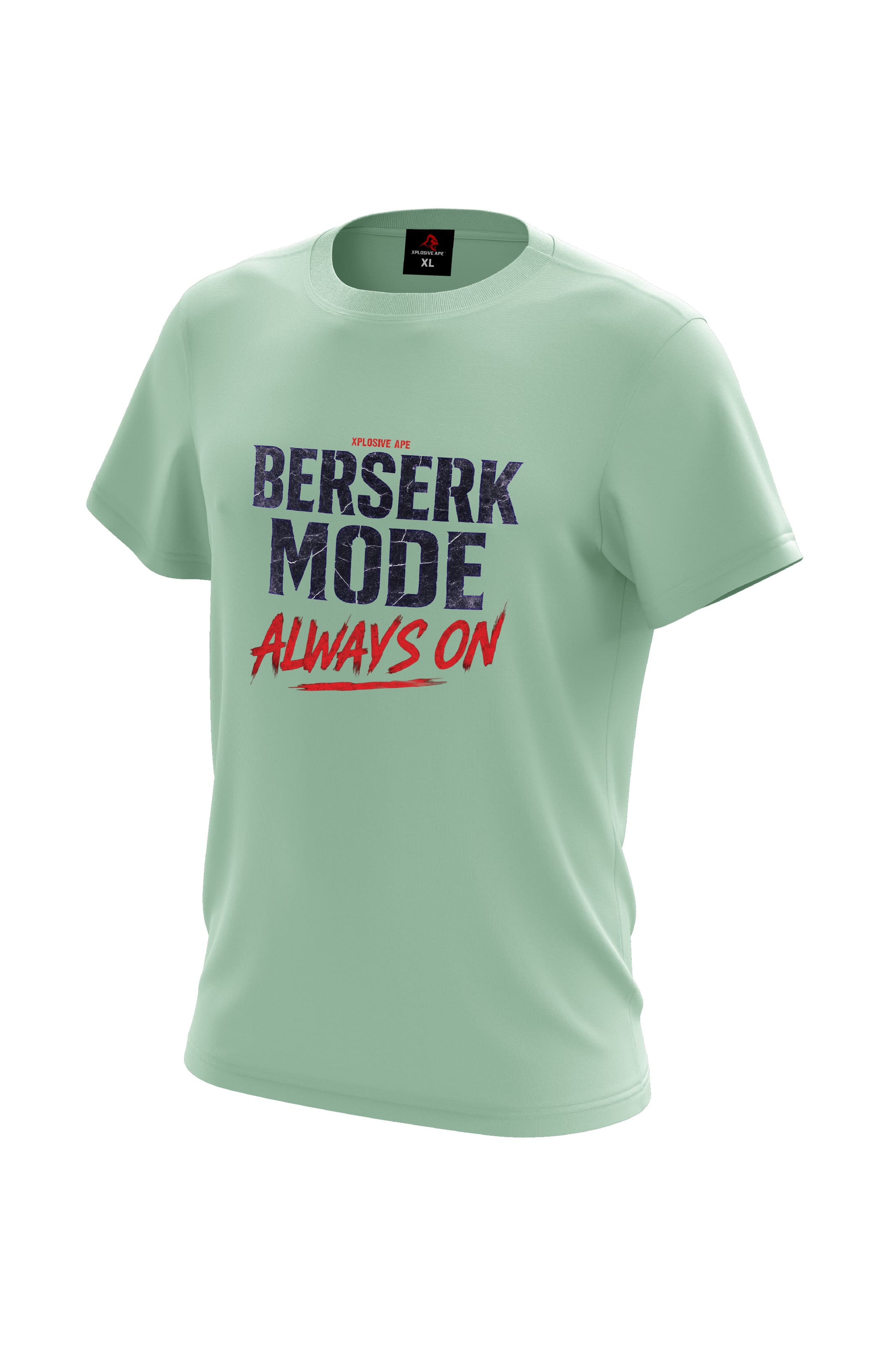 XAPE Berserk Mode on Tee - Mint Green