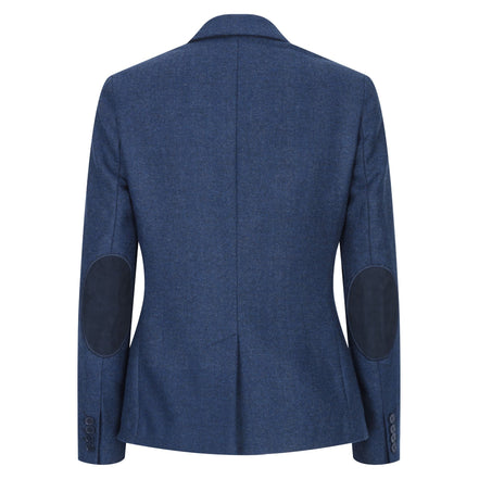 Wsn02 - Women's Tweed Navy Blue Blazer Waistcoat & Trousers 1920s Suit