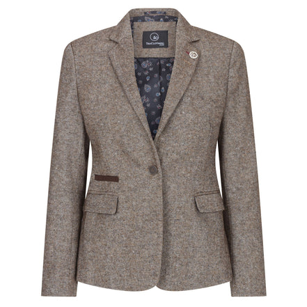 Wsn06 - Women's 1920s Suit Tweed Blazer Waistcoat & Trousers