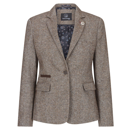 Wsn06 - Women's 1920s Suit Tweed Blazer Waistcoat & Trousers