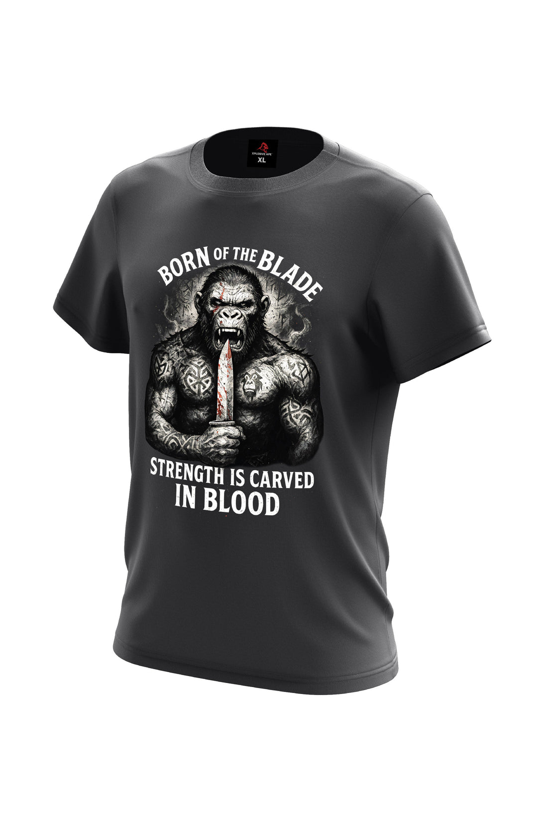 XAPE Born of the Blade Tee - Charcoal