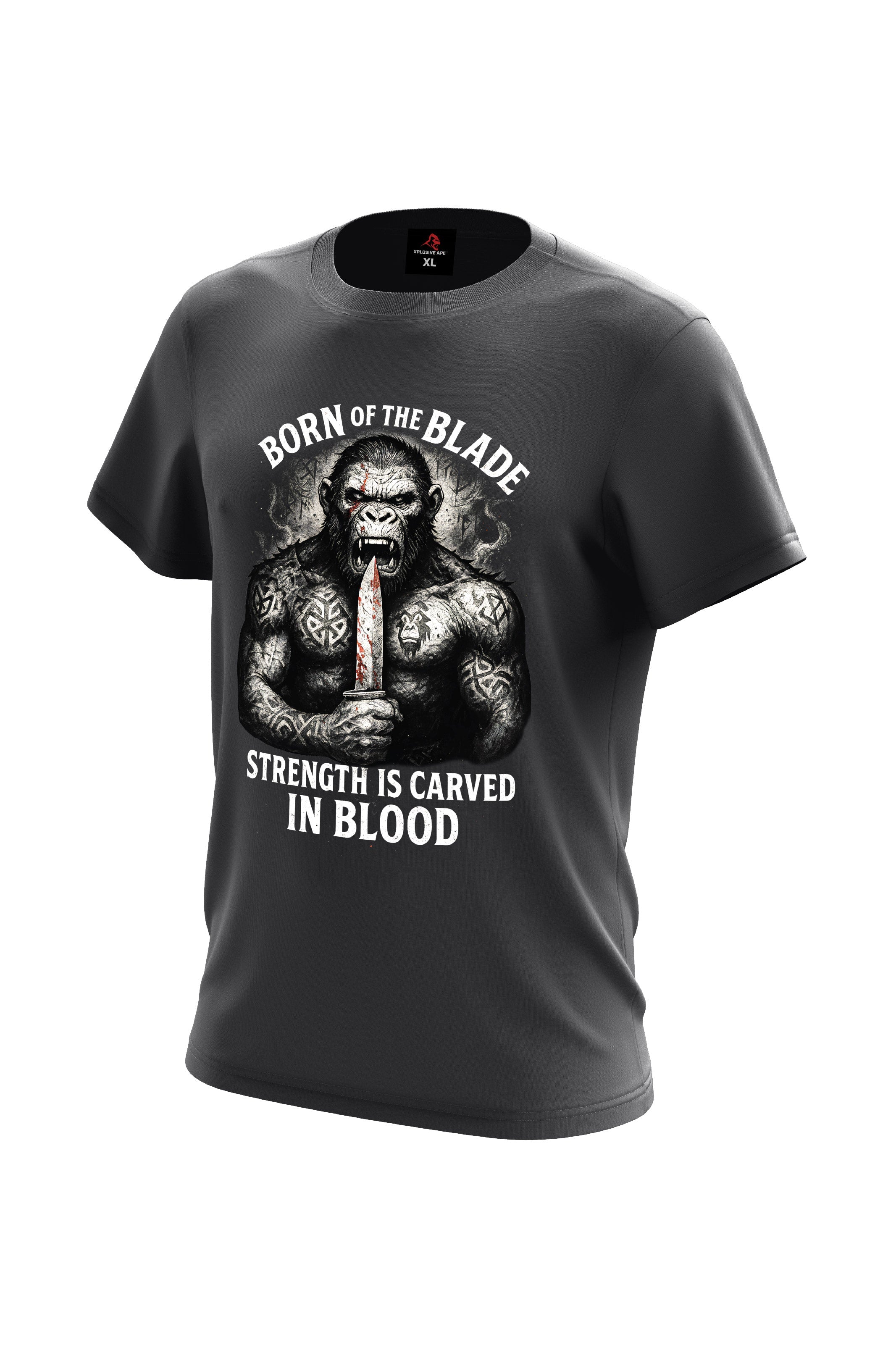 XAPE Born of the Blade Tee - Charcoal