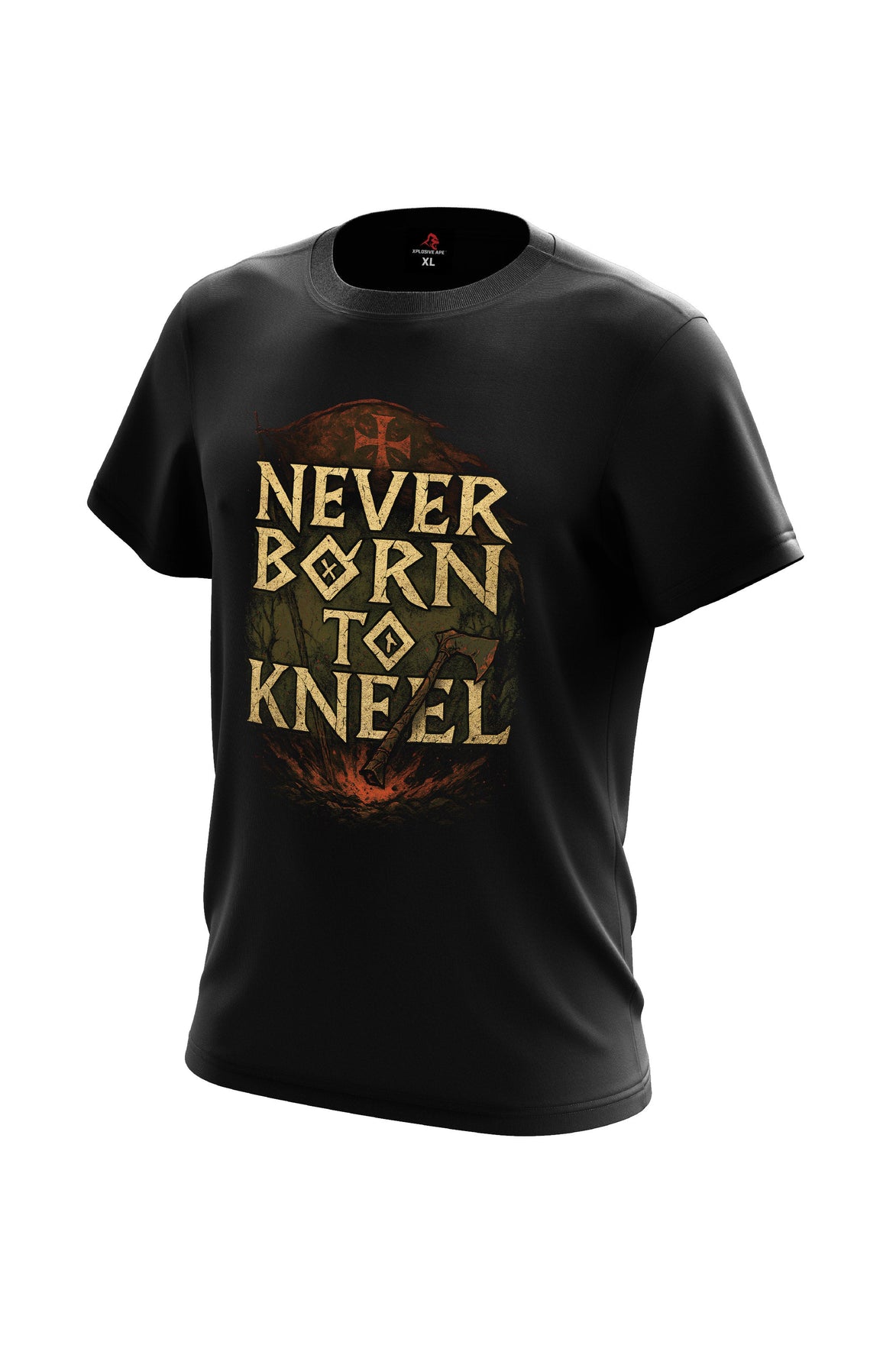 XAPE Never Born to Kneel Tee - Black