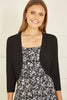Yumi Black Knitted Curve Bolero