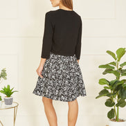 Yumi Black Knitted Curve Bolero