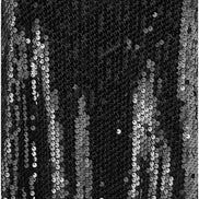Yumi Black Sequin Tunic Dress with Balloon Sleeves