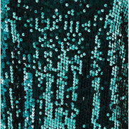 Yumi Green Sequin Tunic Dress with Balloon Sleeves