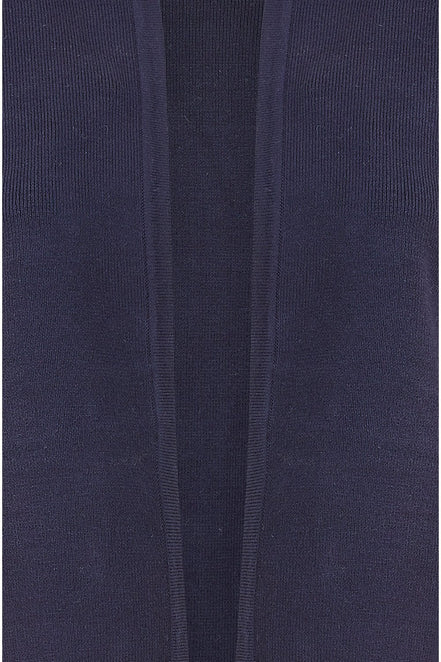 Yumi Navy Cropped Cardigan with Bell Sleeves
